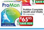 ProMan Complete Health And Vitality-30 Capsules