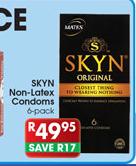 Skyn Non-Latex Condoms-6-Pack