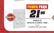 Build It Switch 3 Lever 1 Way