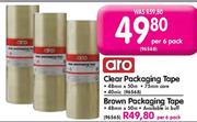 Aro Clear Packaging Tape Per 6 Pack