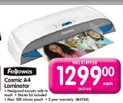 Fellowes Cosmic A4 Laminator Each