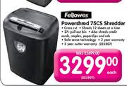 Fellowes Powershred 75CS Shredder Each