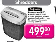 Fellowes Powersherd P70 Each
