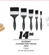 Academy Ecoman Paint Brush Pack-5 Piece