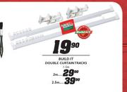 Build IT Double Curtain Tracks-1.5m