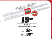 Build It Double Curtain Tracks-2.5m
