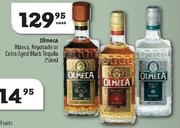 Olmeca Blanco, Reposado Or Extra Aged Black Tequila-750ml Each