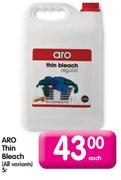 Aro Thin Bleach - 5Ltr Each