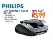 Philips MP3 Portable Radio (AZ1137)-Each