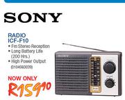 Sony Radio(ICF-F10)