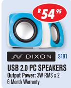 Dixon USB 2.0 PC Speakers(S181)