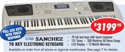 Sanchez 76 Key Electronic Keyboard(SZ7600)