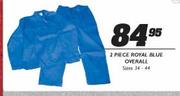 2 Piece Royal Blue Overall-Sizes 34-44