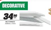 Nu Cornice-3600mmx75mm Each