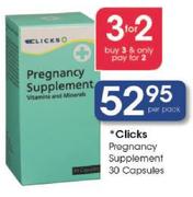 Clicks Pregnanccy Supplement-30 Capsules-Per Pack