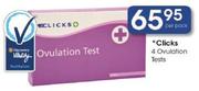 Clicks 4 Ovulation Tests-Per Pack