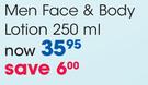 Palmer's Men Face & Body Lotion-250Ml
