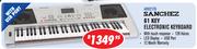 Sanchez 61 Key Electronic Keyboard ARK2176