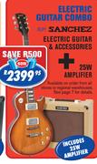 Sanchez Electric Guitar & Accessories+ 25W Amplifier DLP1