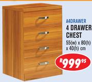 4 Drawer Chest A4Drawer(55x80x40Cm)