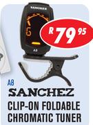 Sanchez Clip-On Foldable Chromatic Tuner A8