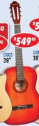Sanchez Classical & Steel String Guitars 39" C10CS