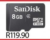 Sandisk 8GB MicroSD HC