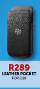 Blackberry Leather Pocket For Q10