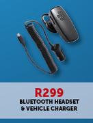 Blackberry Bluetooth Headset & Vechicle Charger