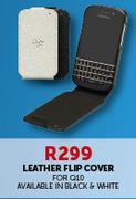 Blackberry Leather Flip Cover For Q10