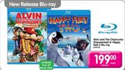 Alvin and The Chipmunks Shipwrecked Or Happy Feet 2 Blu-Ray(226435)-Each