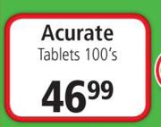 Acurate Tablets-100's
