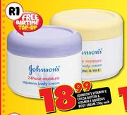 Johnson's Vitamin E/Cocoa Butter & Vitamin E Aqueous Body Cream-350g Each