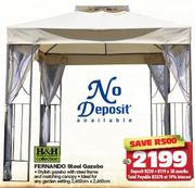 H&H Collection Fernando Steel Gazebo