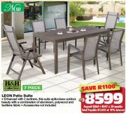 H&H Collection 7 Piece Leon Patio Suite