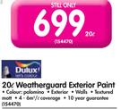 Dulux 20L Weatherguard Exterior Paint