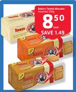 Bakers Tennis Biscuits Assorted-200G Each