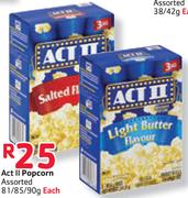 Act II Popcorn-81/85//90gm Each