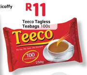 Teeco Tagless Teabags-100's
