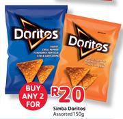 Simba Doritos Assorted - 2 x 150g
