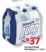 Bonaqua Pump Still Water - 6 x 750ml