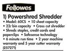 Fellowes Powershred Shredder 60CS