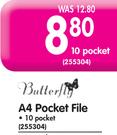 Butterfly A4 Pocket File-10 Pocket