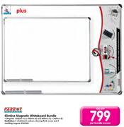 Parrot Slimline Magnetic Whiteboard Bundle