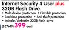Kaspersky Internet Security 4 User Plus 32GB Flash Drive