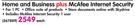 Microsoft Home & Business Plus McAfree Internet Security