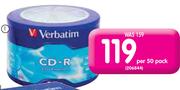 Verbatim 50 Pack CD-R Wagon Wheel