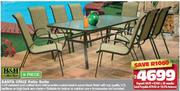 H&H Collection 9 Piece Santa Cruz Patio Suite