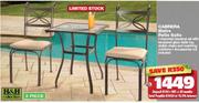 H&H Collection 3 Piece Cabrera Bistro Patio Suite