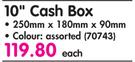 Aro 10" Cash Box-Each